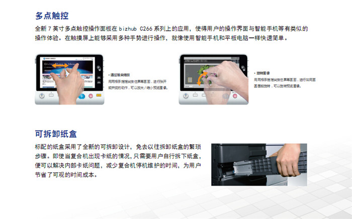 柯尼卡美能達C266彩色復印機多點觸控-科頤辦公 柯尼卡美能達C266彩色復印機多點觸控-科頤辦公