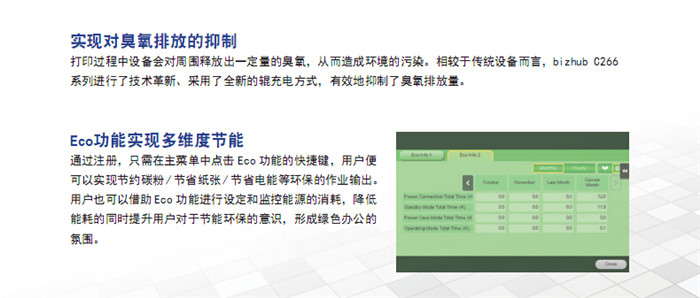 柯尼卡美能達C266彩色復印機Eco功能實現多維度節能-科頤辦公 柯尼卡美能達C266彩色復印機Eco功能實現多維度節能-科頤辦公